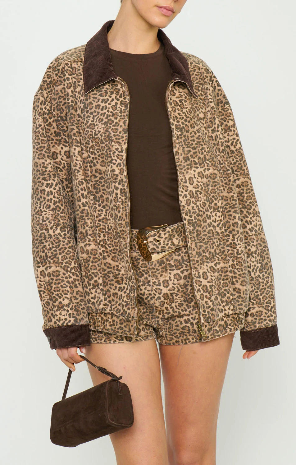 Show Me Your Mumu Carter Bomber Jacket Mod Leopard Jacket