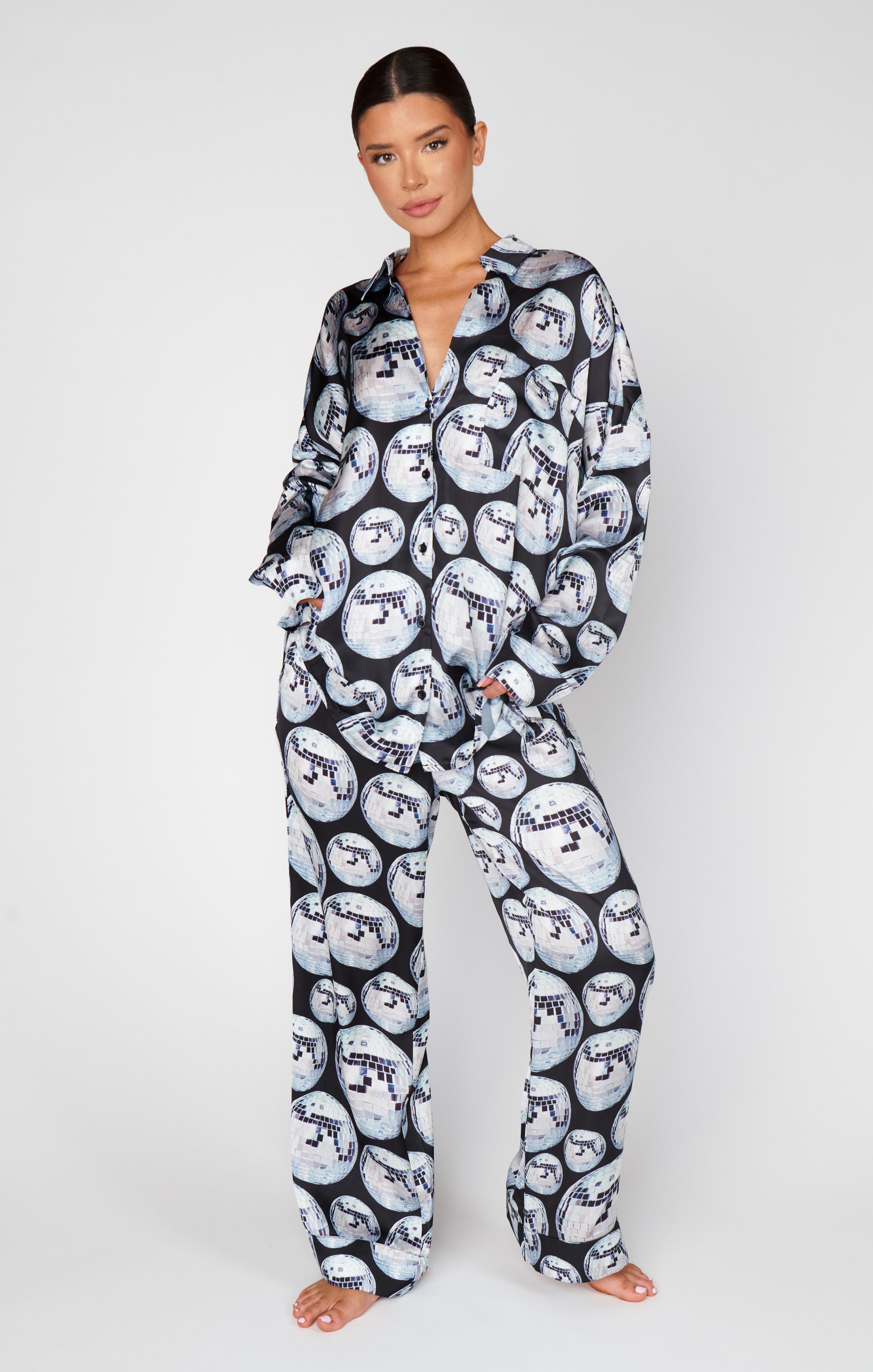 Show Me Your Mumu Overslept PJ Set Disco Ball Silky*SEPTEMBER PRE-ORDER*