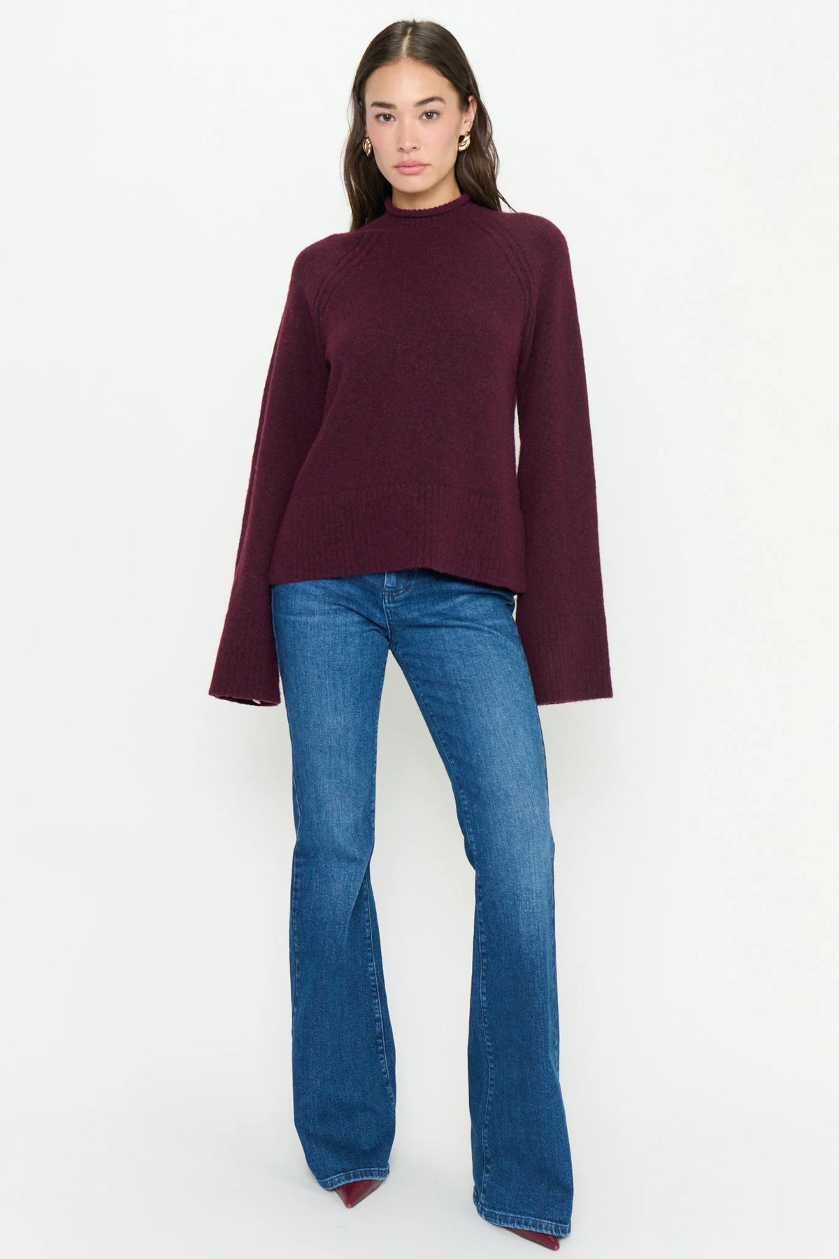 Show Me Your Mumu Emerson Sweater Merlot Knit