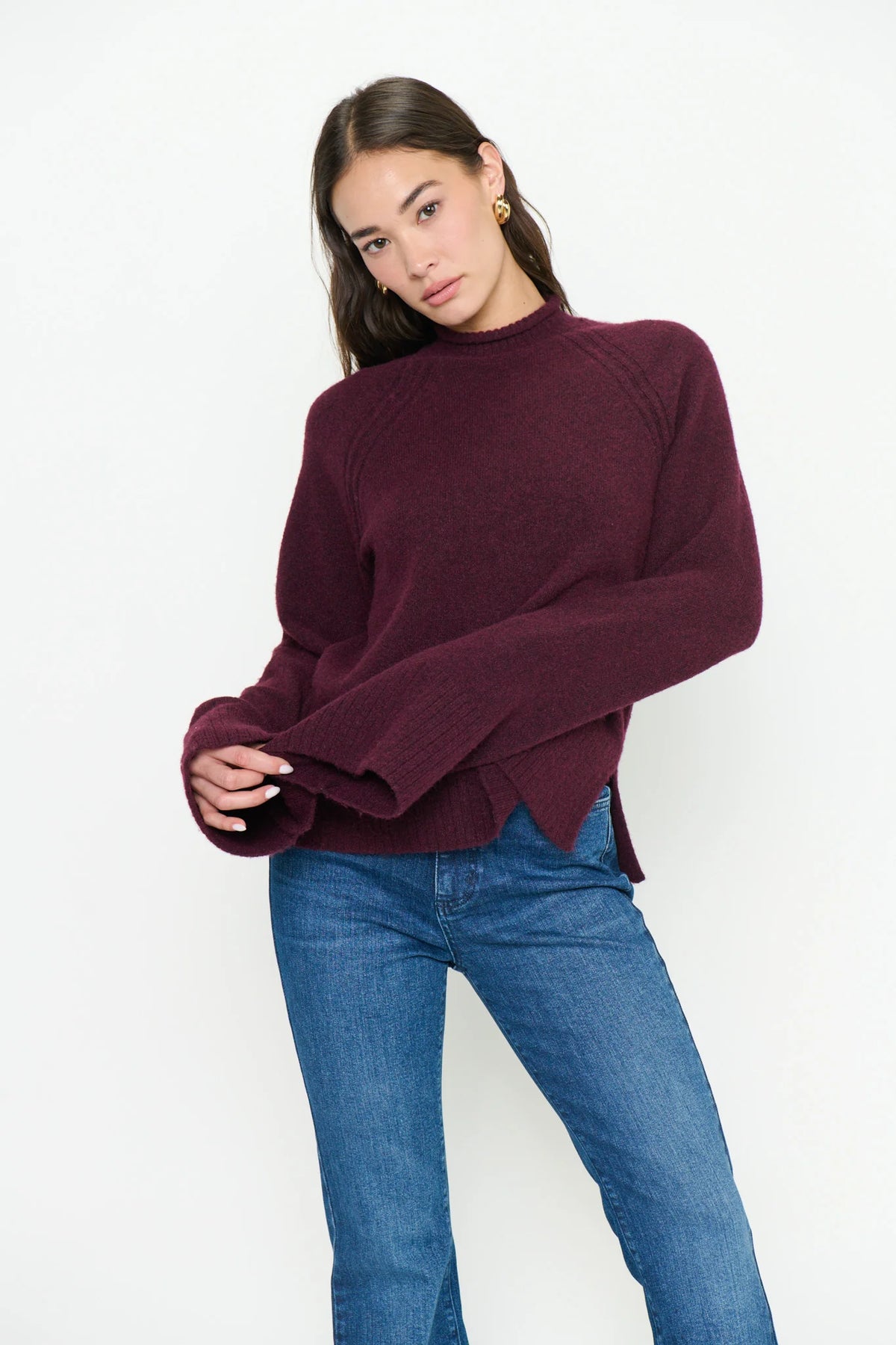 Show Me Your Mumu Emerson Sweater Merlot Knit