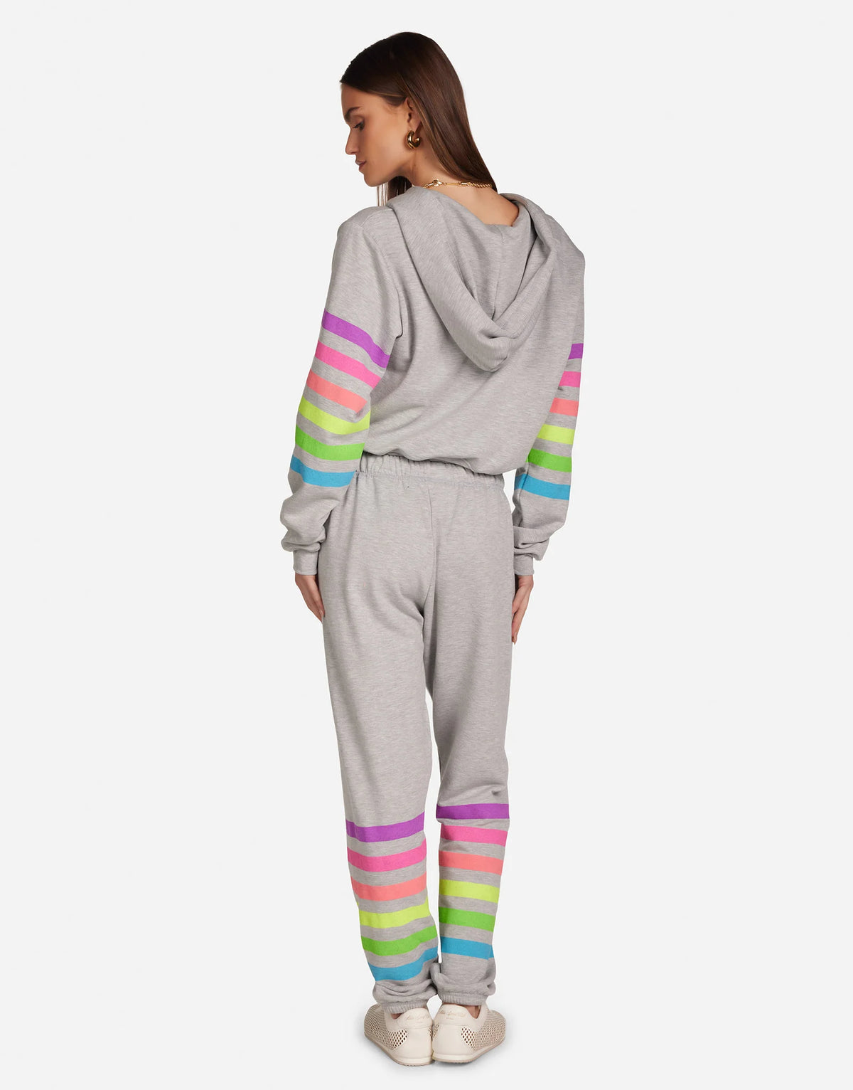 Michael Lauren George Neon Stripe Sweatpant