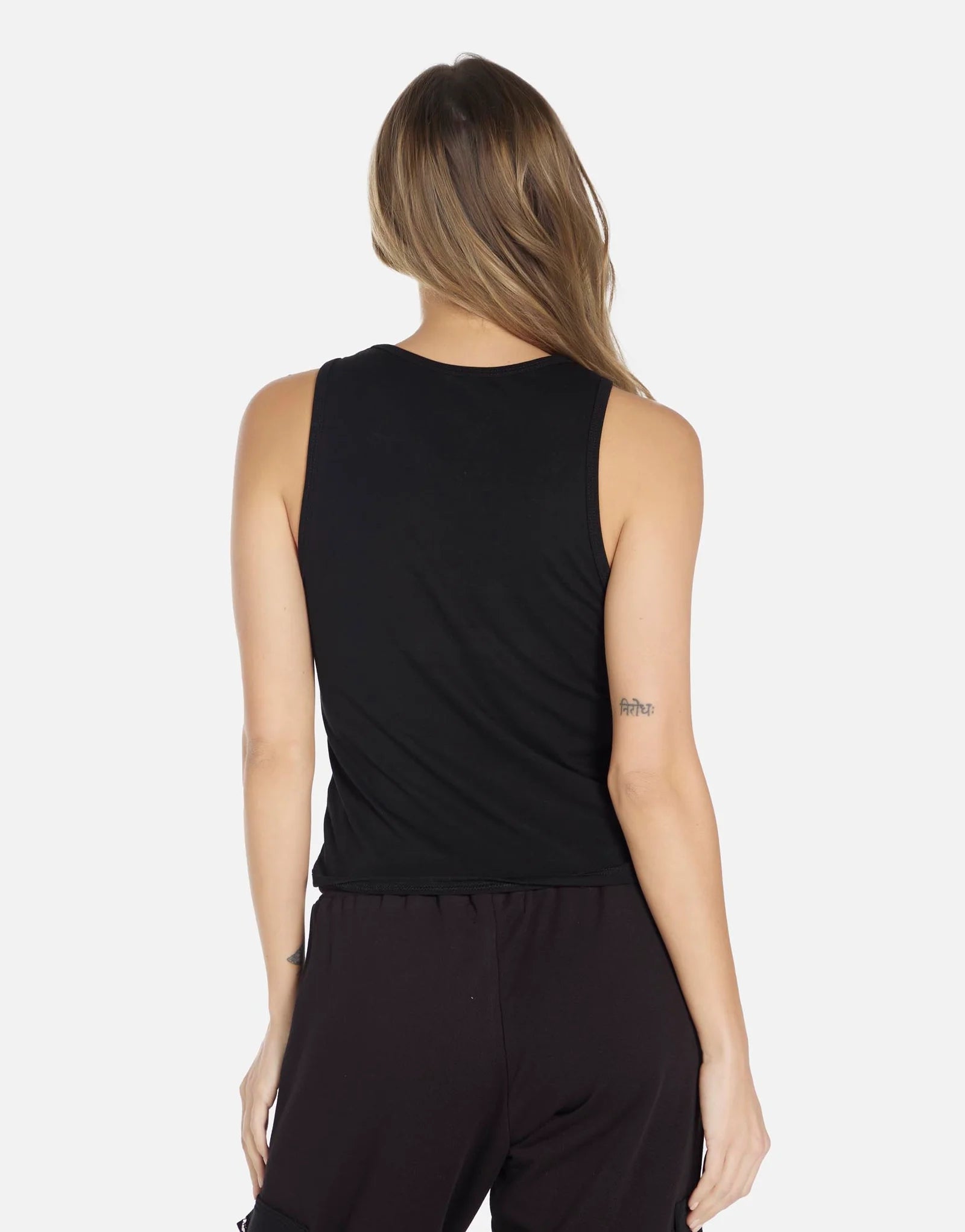 Michael Lauren Wylder Fitted Tank Black