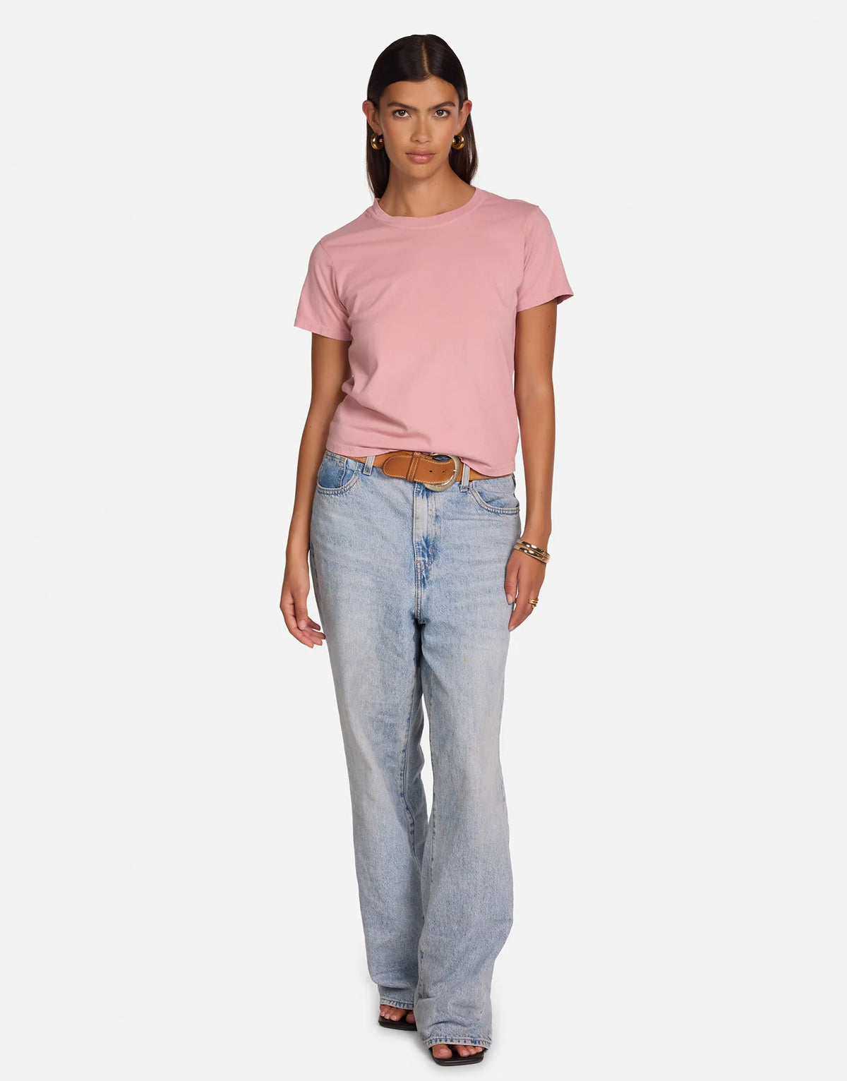 Michael Lauren Darth Tee in Rose Dust