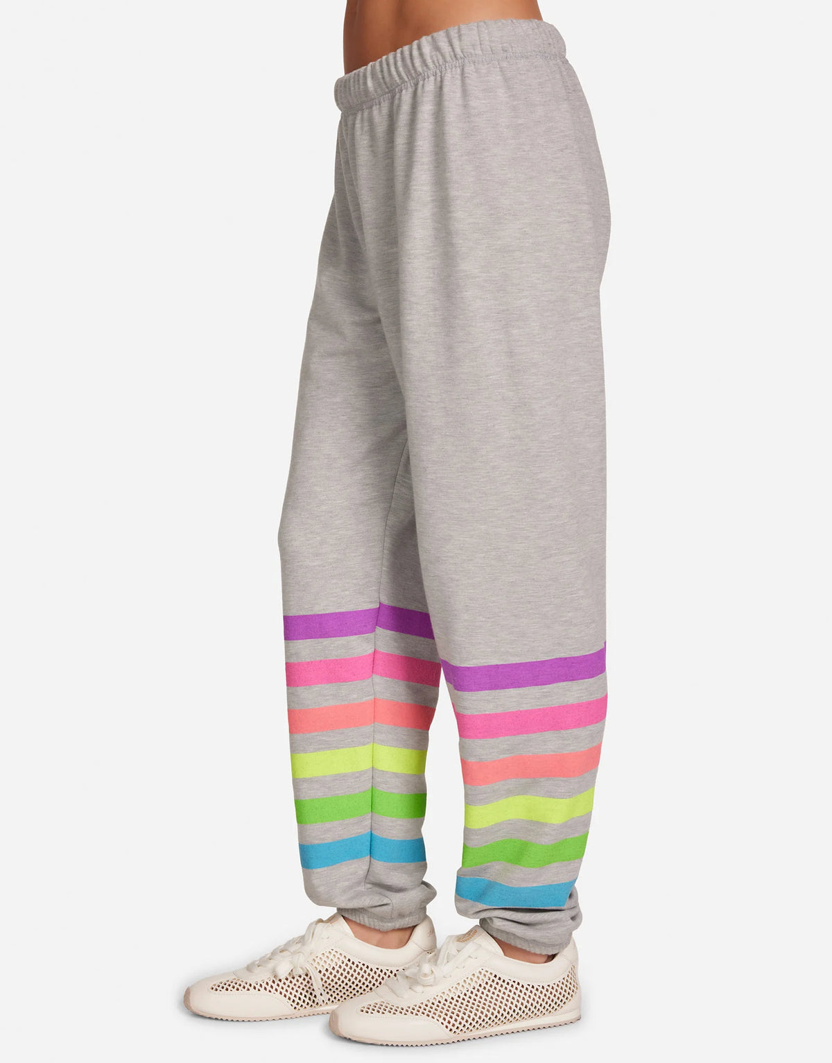 Michael Lauren George Neon Stripe Sweatpant