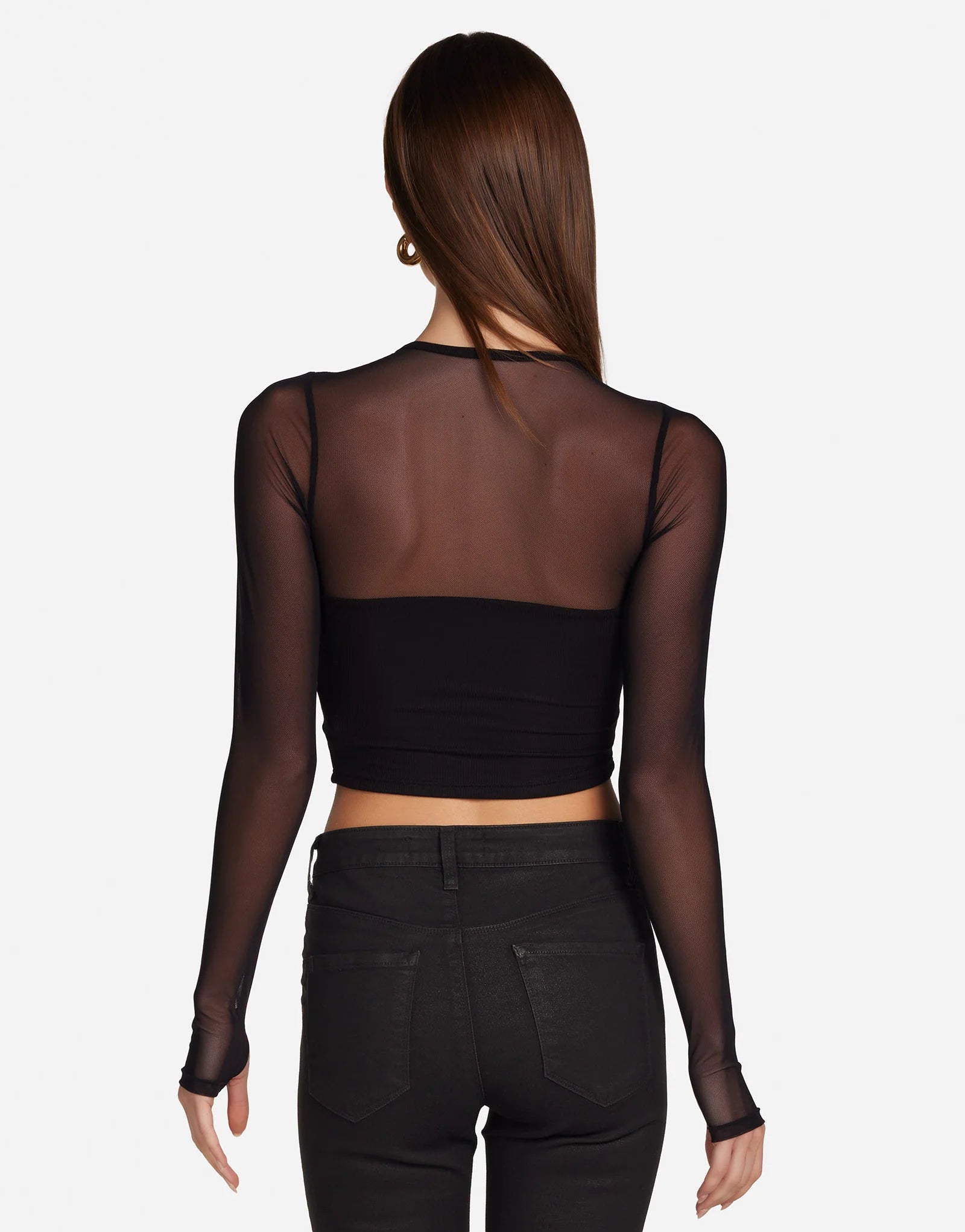 Michael Lauren Mercutio Mesh Top