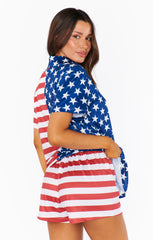 Show Me Your Mumu Sunday Morning PJ Set American Flag