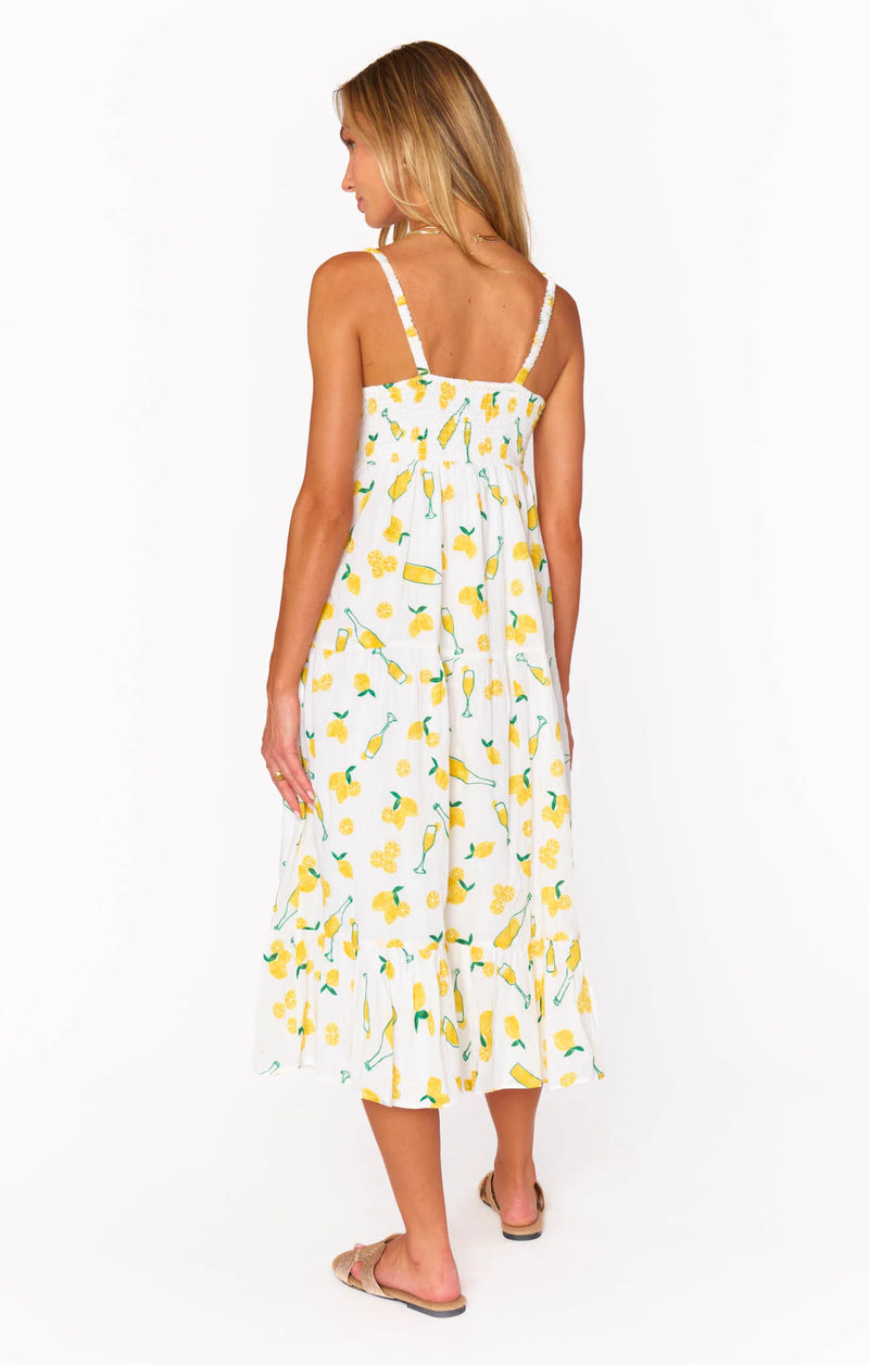 Show Me Your Mumu Summer Fling Midi Dress Limoncello Embroidery