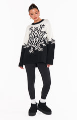 Show Me Your Mumu Stowe Sweater Snowflake Knit