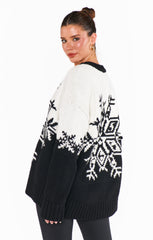 Show Me Your Mumu Stowe Sweater Snowflake Knit