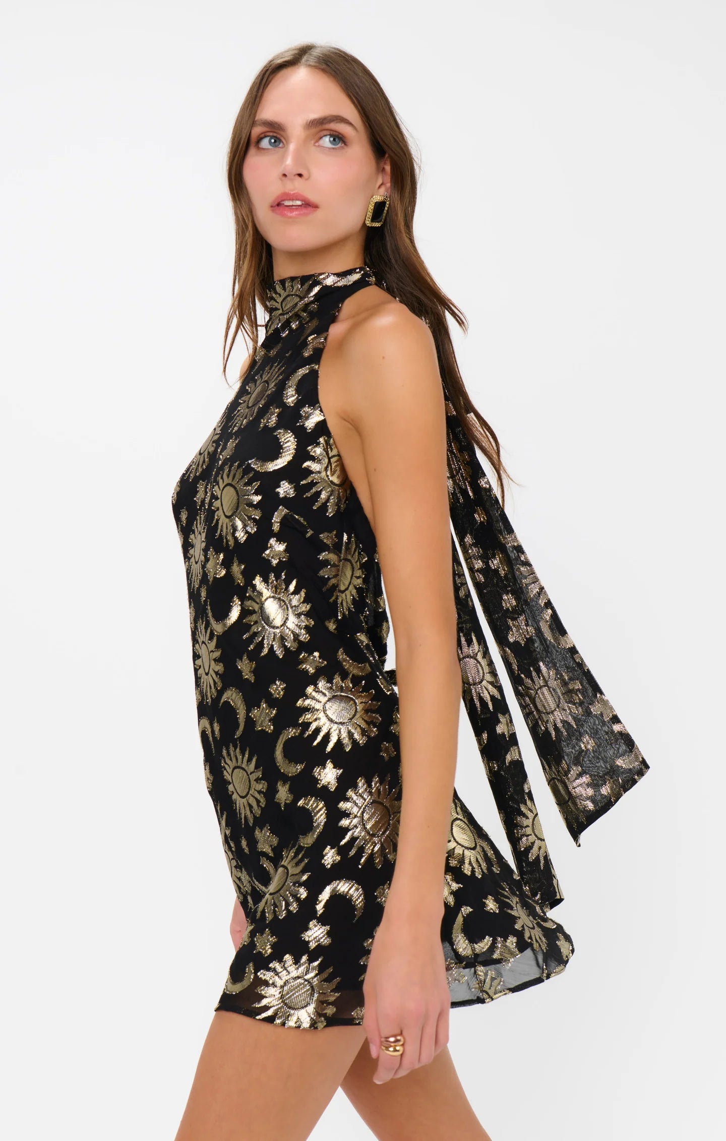 Show Me Your Mumu Lisa Mini Dress - Celestial Shimmer | shopgirligirl Show Me Your Mumu Lisa Mini Dress - Celestial Shimmer | shopgirligirl