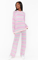 Show Me Your Mumu Feel Good Pants Cotton Candy Stripe Knit*JANUARY PRE-ORDER*