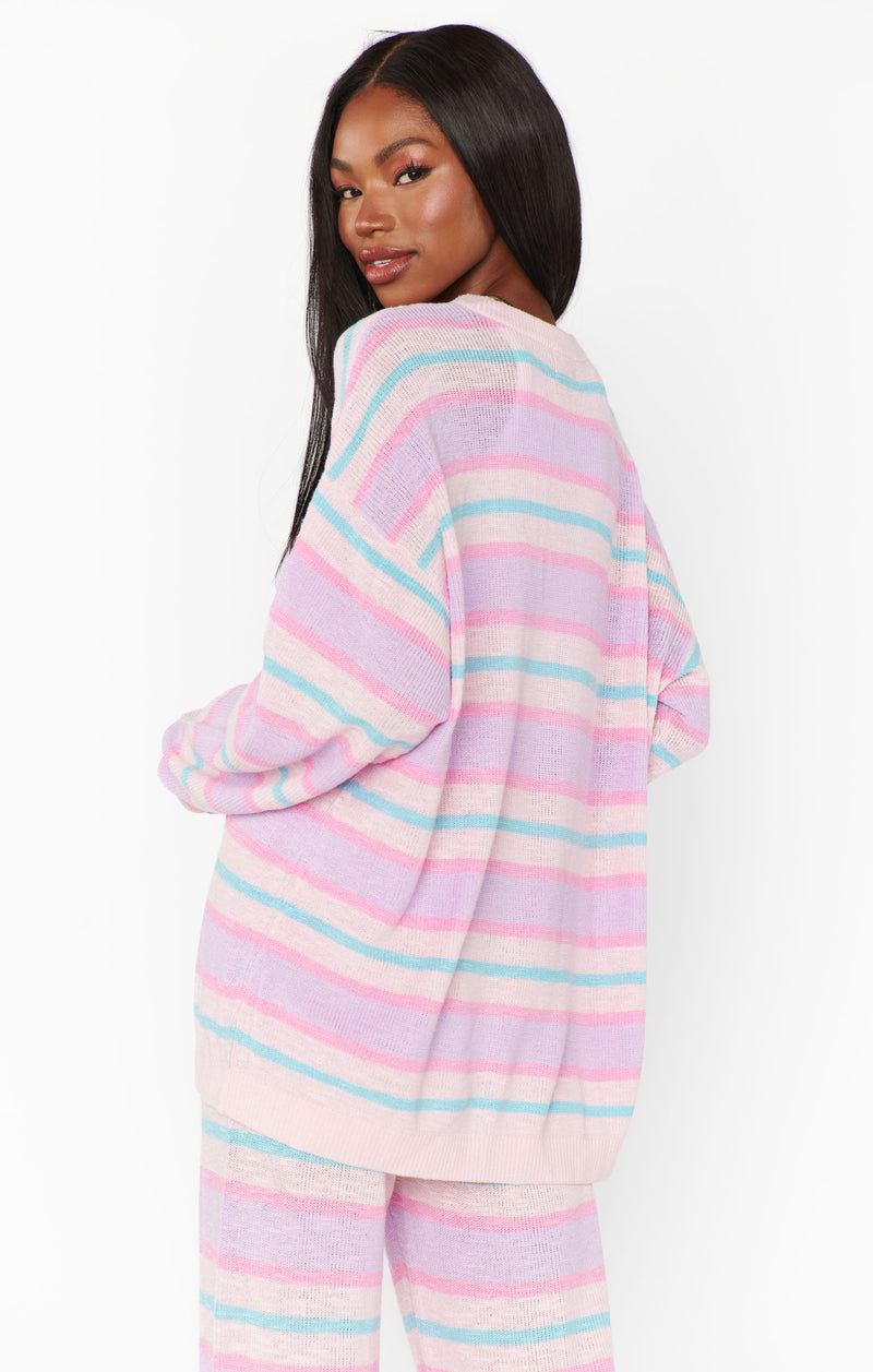 Show Me Your Mumu Feel Good Sweater Cotton Candy Stripe Knit*JANUARY PRE-ORDER*