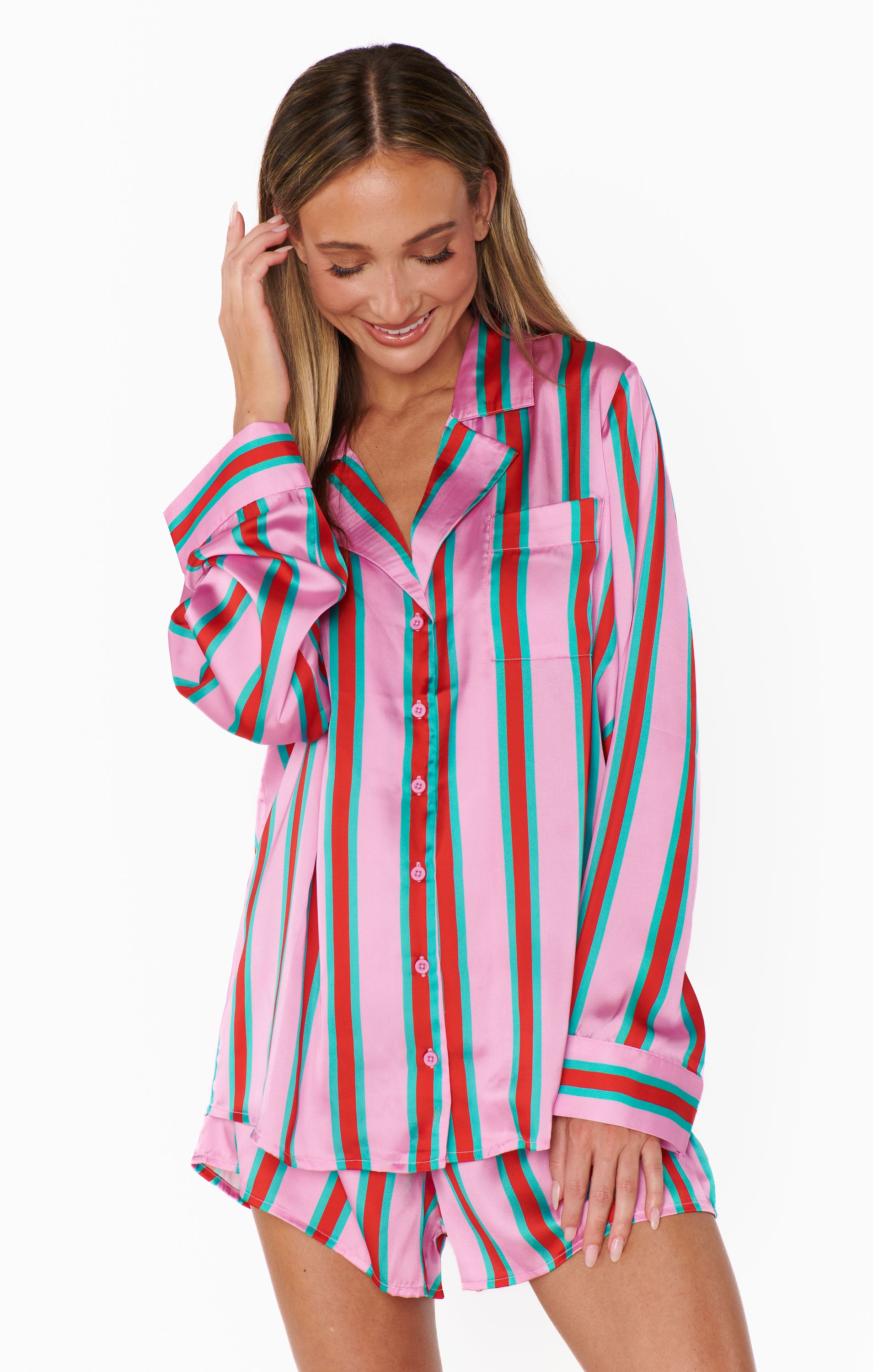 Show Me Your Mumu Beauty Sleep PJ Set Porto Stripe Silky*MARCH PRE-ORDER*