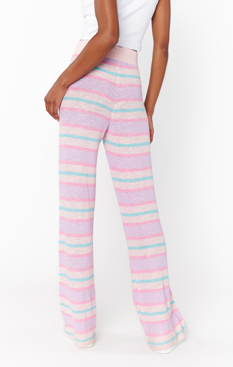 Show Me Your Mumu Feel Good Pants Cotton Candy Stripe Knit*JANUARY PRE-ORDER*