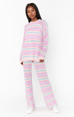 Show Me Your Mumu Feel Good Pants Cotton Candy Stripe Knit*JANUARY PRE-ORDER*