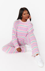 Show Me Your Mumu Feel Good Pants Cotton Candy Stripe Knit*JANUARY PRE-ORDER*