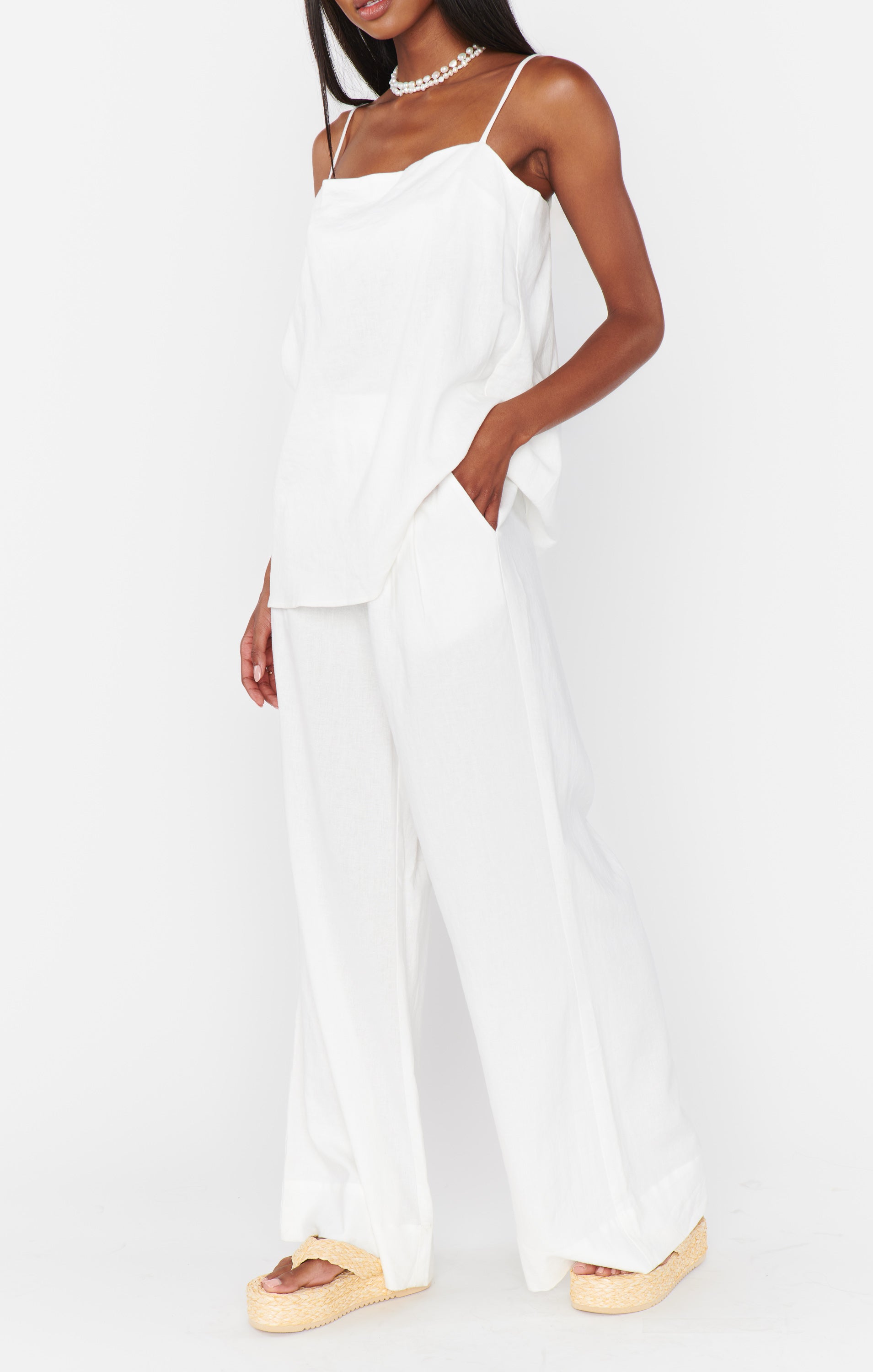 Show Me Your Mumu Abby Top White Linen*March PRE-ORDER*