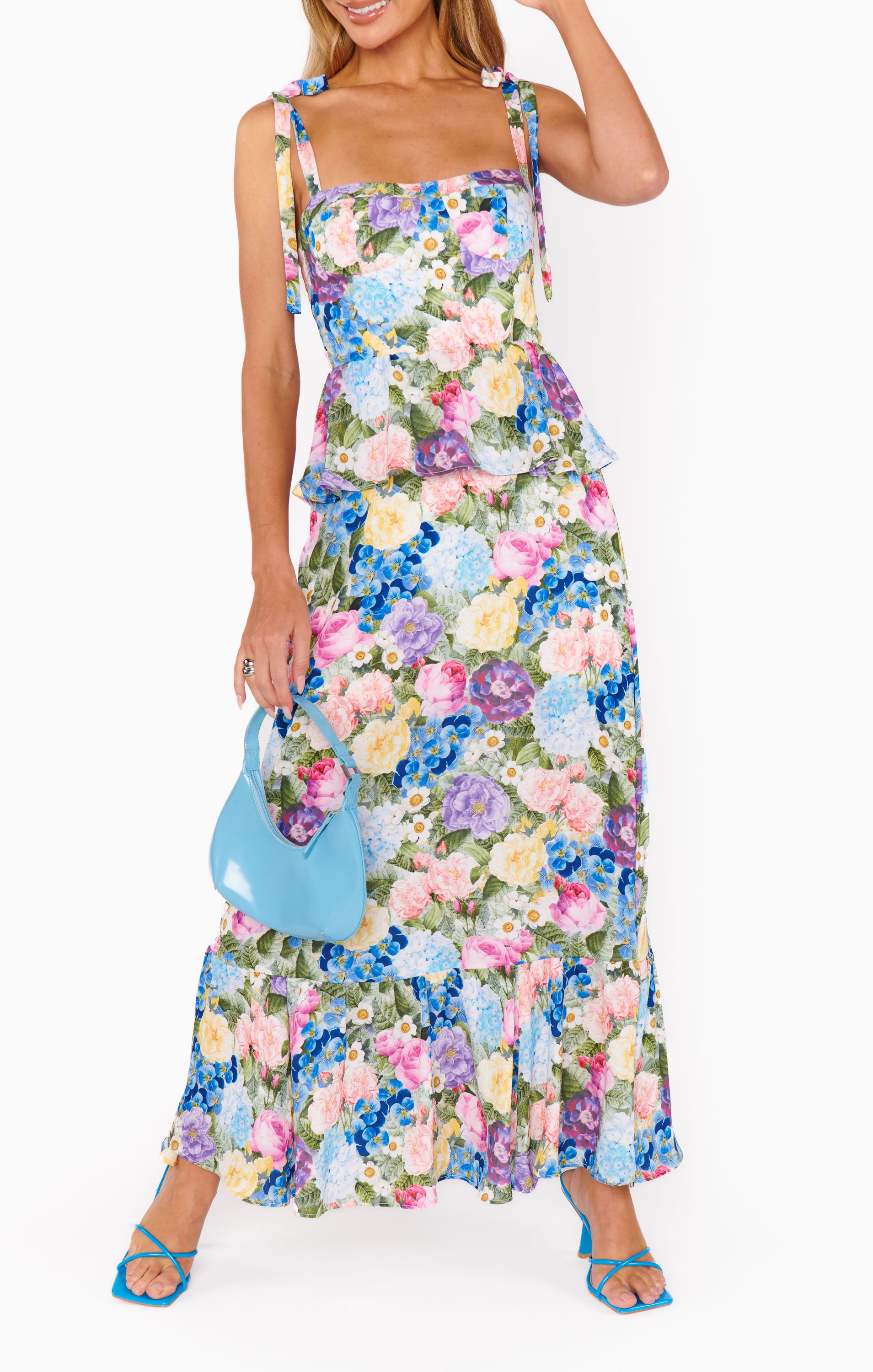 Show Me Your Mumu Paxton Midi Dress Flower Shop