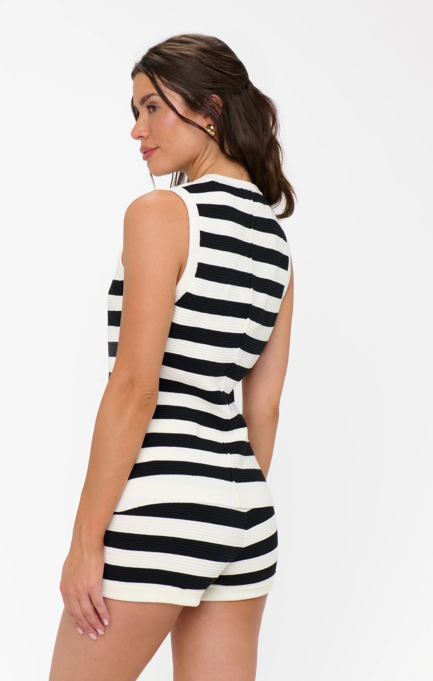Show Me Your Mumu Kirby Top Island Noir Stripe