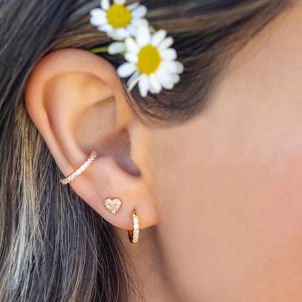 Kris Nations Round Crystal Ear Cuff