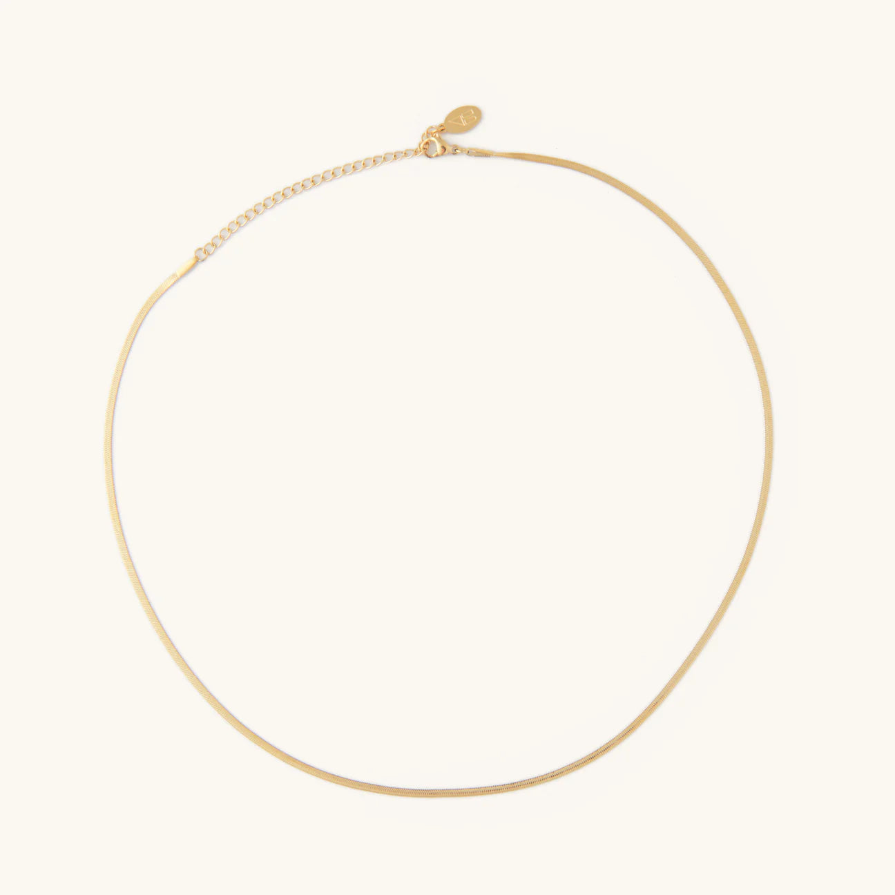 Nikki Smith Designs Micro Gold Herringbone Necklace