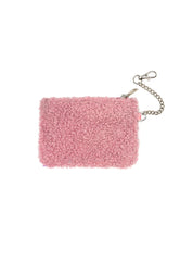 Living Royal Pink Checker Chain Pouch