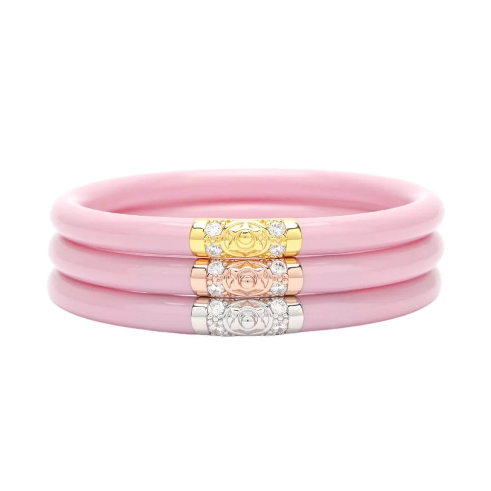 BuDhaGirl Three Kings All Weather Bangles Pink