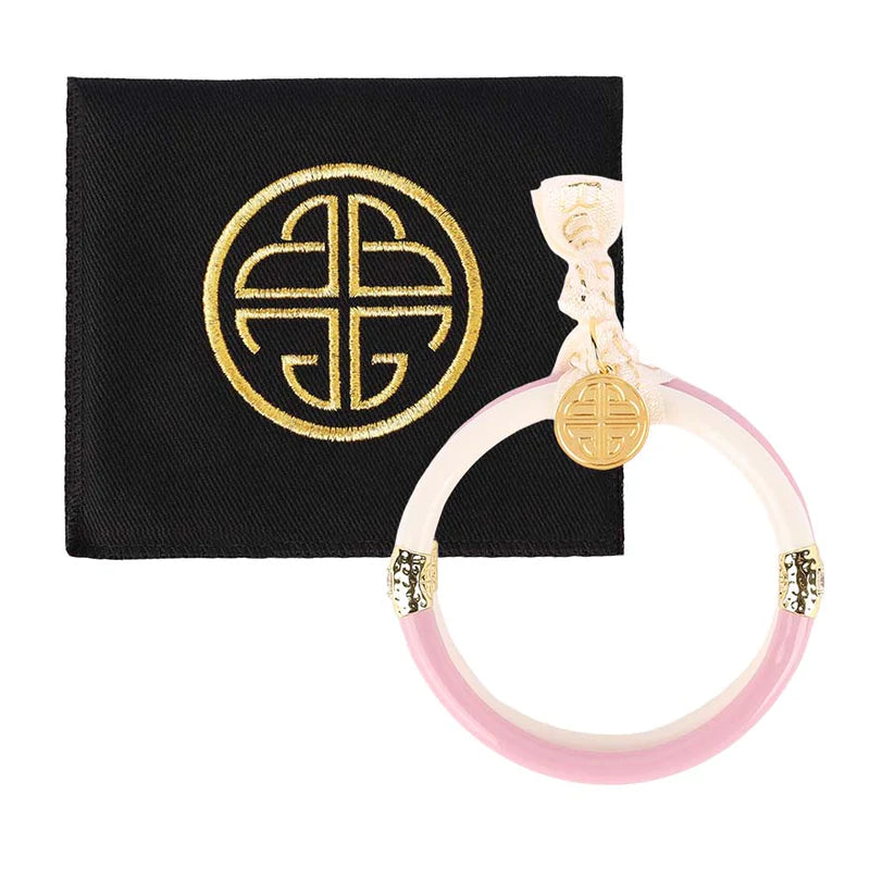 BudhaGirl Yin Yang All Weather Bangles Pink/Ivory