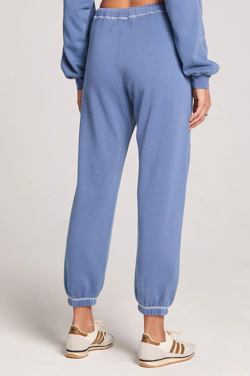 Saltwater Luxe Stanley Relaxed Cotton Joggers Cloud Blue