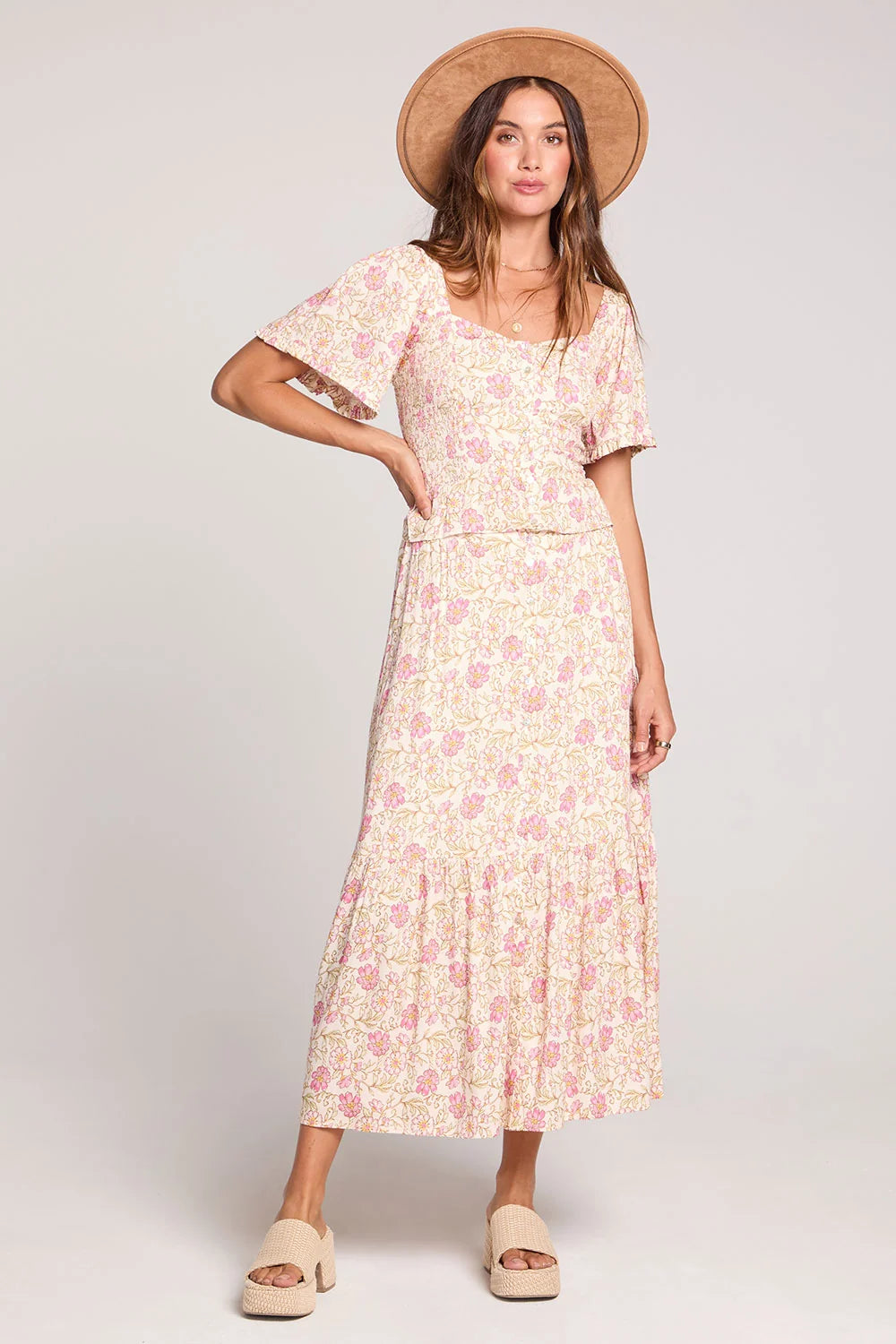 Saltwater Luxe Remis Botanical Top Ivory