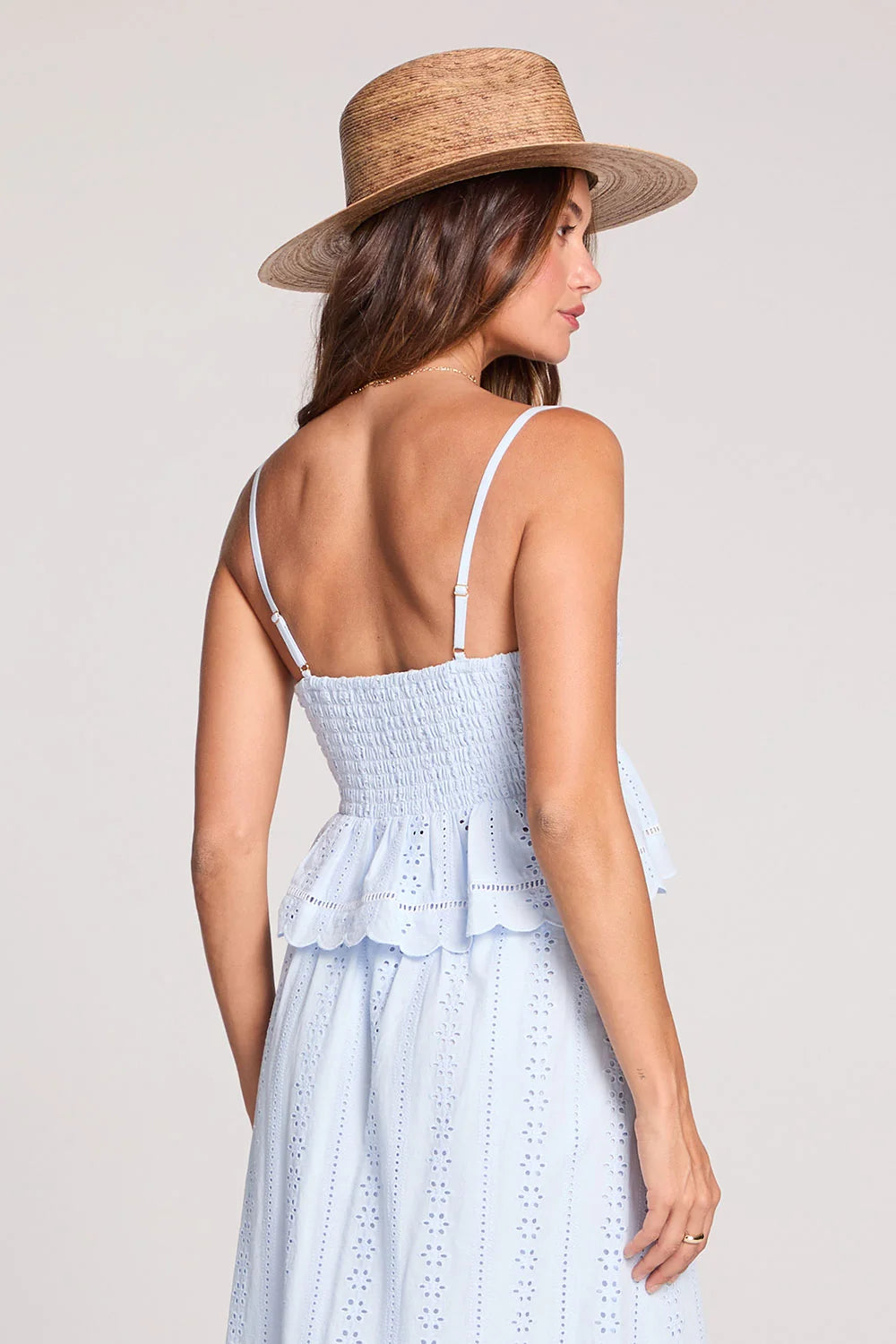 Saltwater Luxe Daweson Tank Sky Blue Eyelet