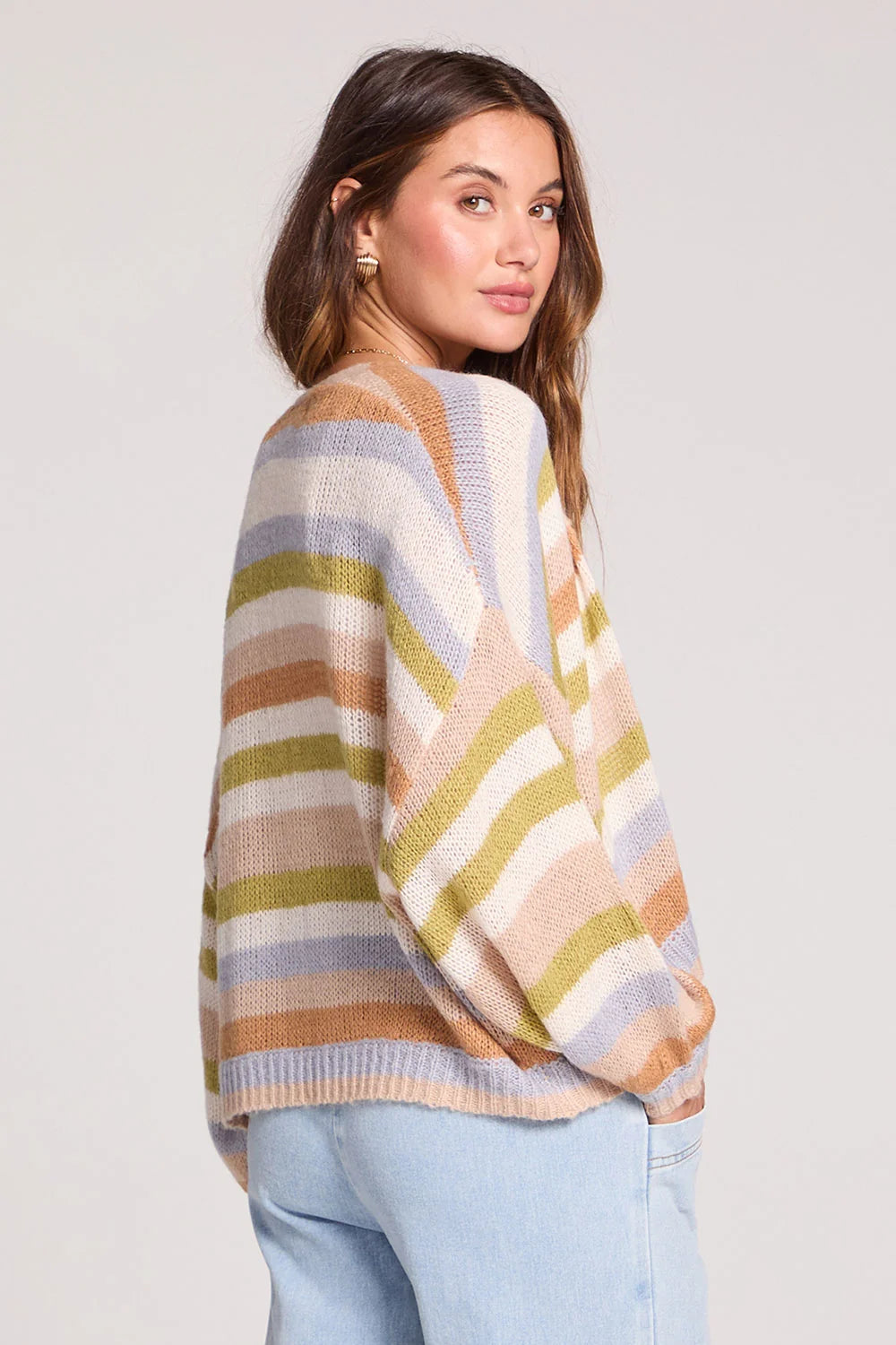 Saltwater Luxe Aden Sweater Multi Stripe