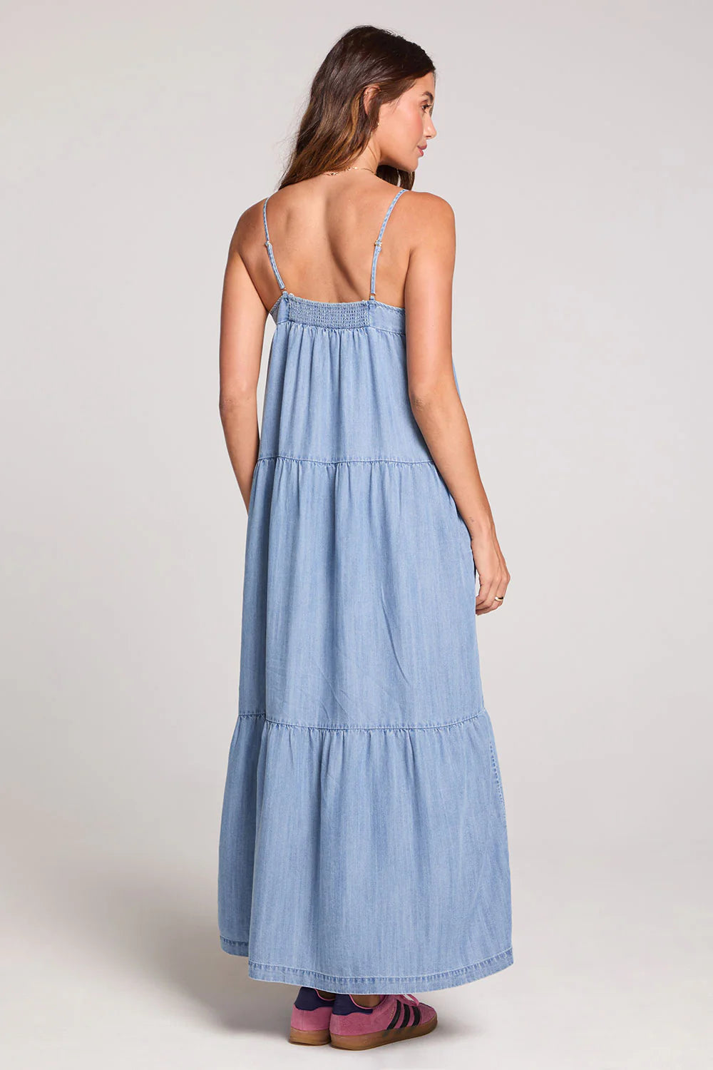 Saltwater Luxe Chieri Midi Dress Vintage Indigo