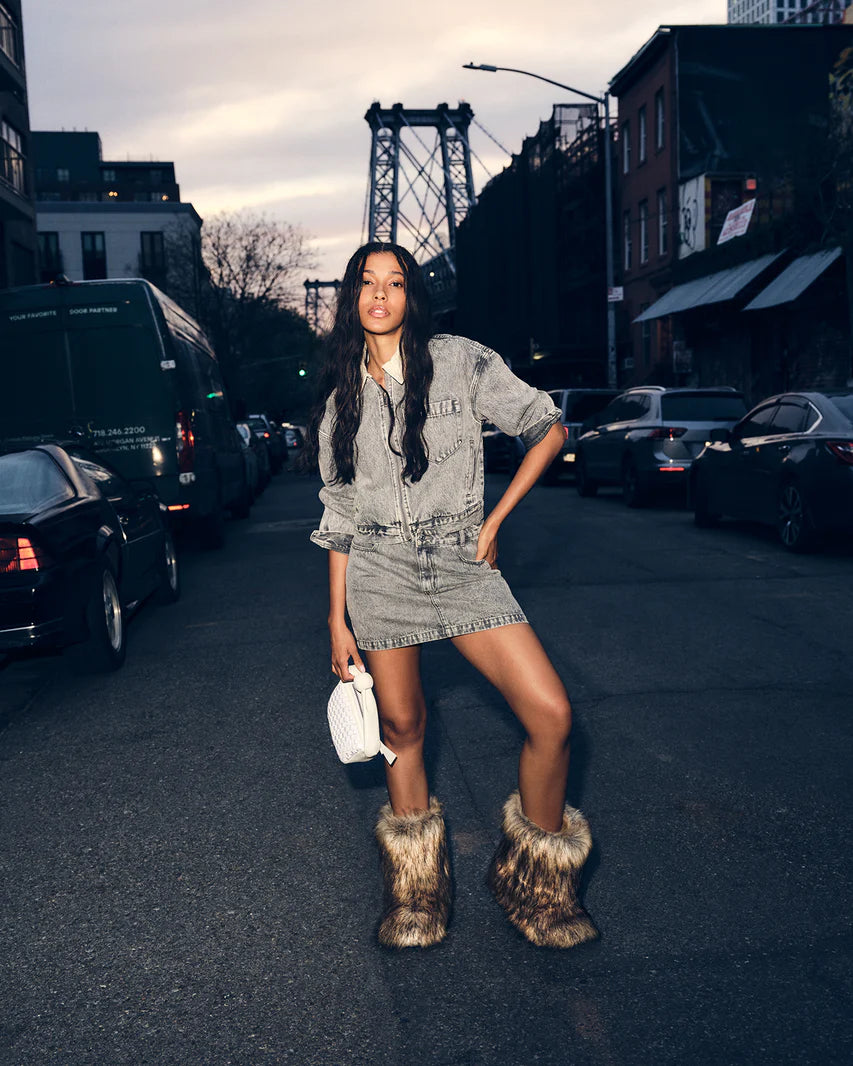 Steve Madden Beastie Bootie Tan Multi