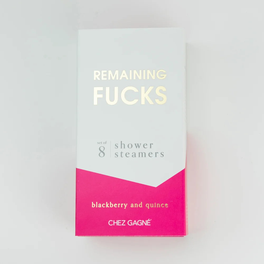 REMAINING FUCKS Shower Steamer Set Blackberry and Quince
