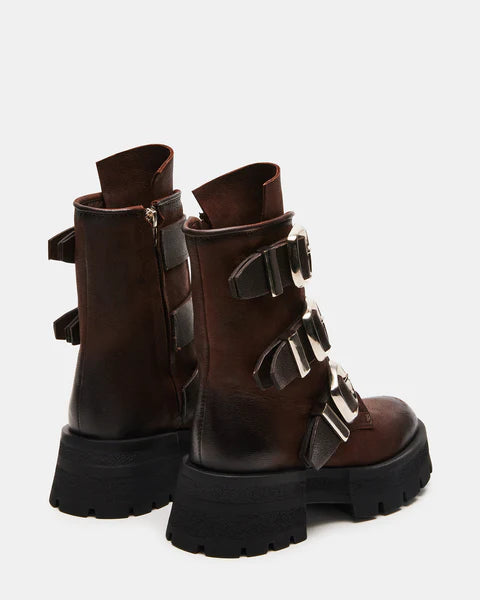 Steve Madden Roland Brown Leather Boot