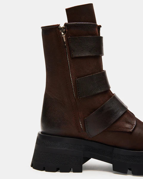 Steve Madden Roland Brown Leather Boot