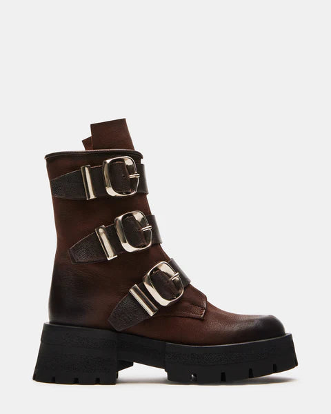 Steve Madden Roland Brown Leather Boot