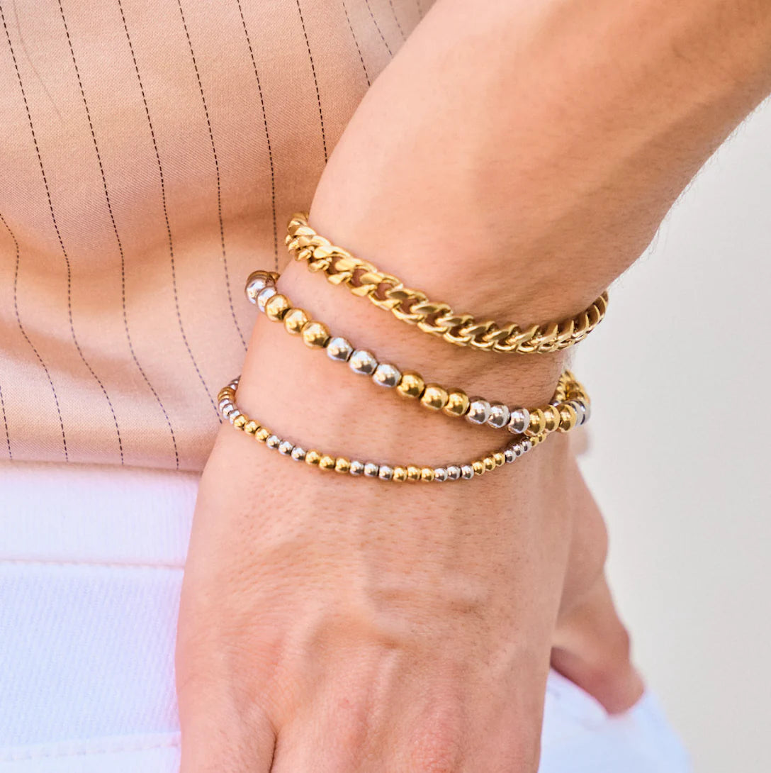 Nikki Smith Two Toned Ball Bracelet