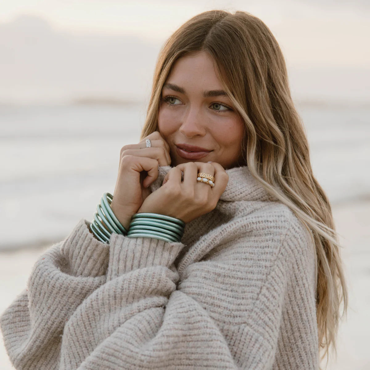 BuDha Girl Mint All Weather Bangles