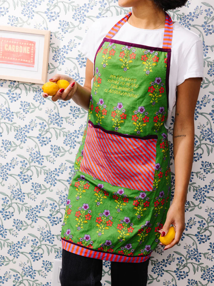 Furbish Studio "My Favorite Thing to Make for Dinner is Reservations" Apron