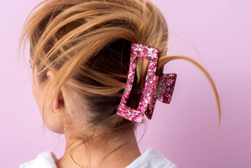 Taylor Elliot Pink Confetti Claw Clip