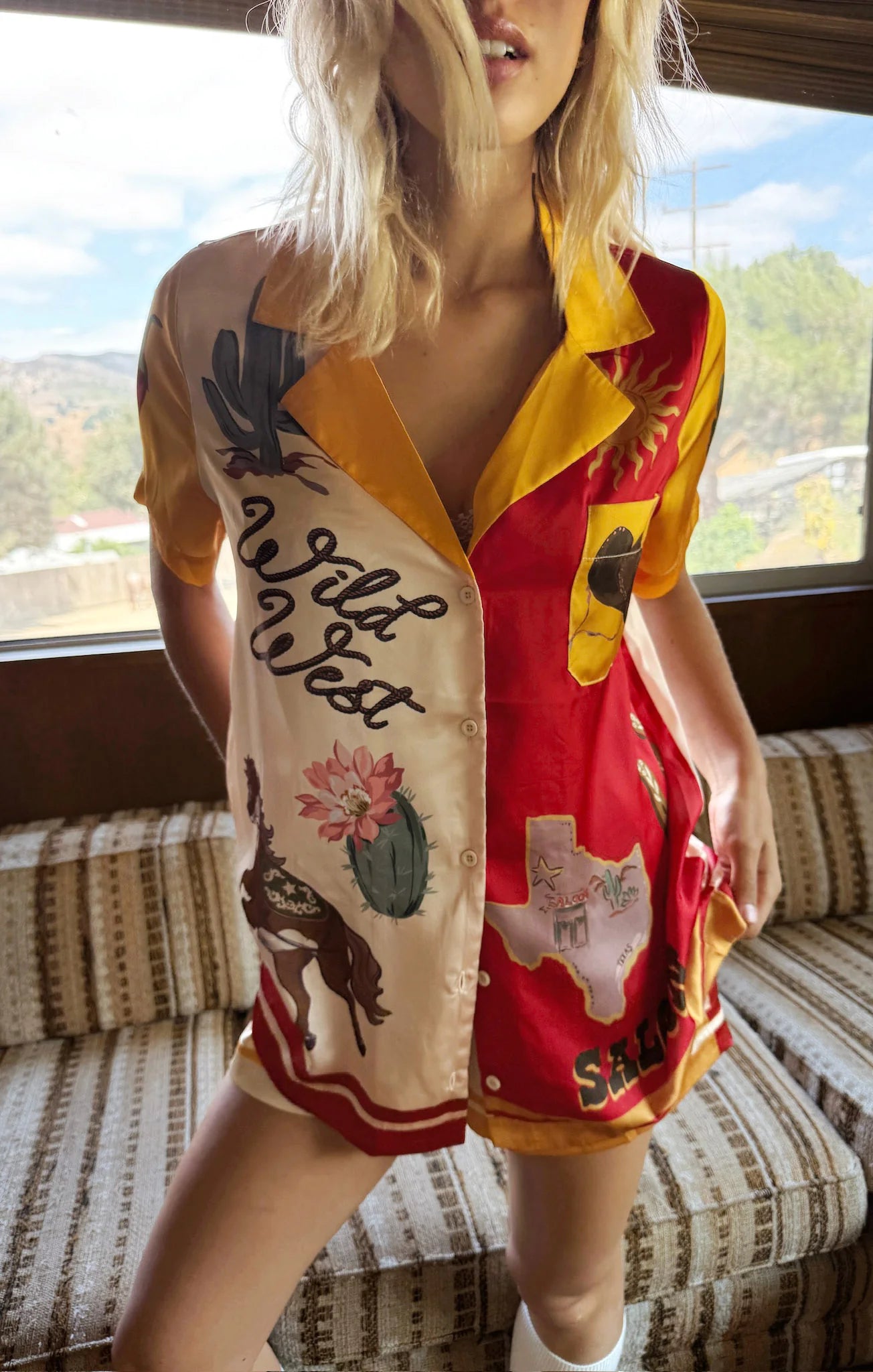 Show Me Your Mumu Home & Away PJ Set Lone Star Silky