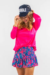 Show Me Your Mumu Boardwalk Shorts Tossed Heart Knit Red