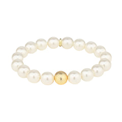 BuDhaGirl White Pearl Mala Beaded Bracelets