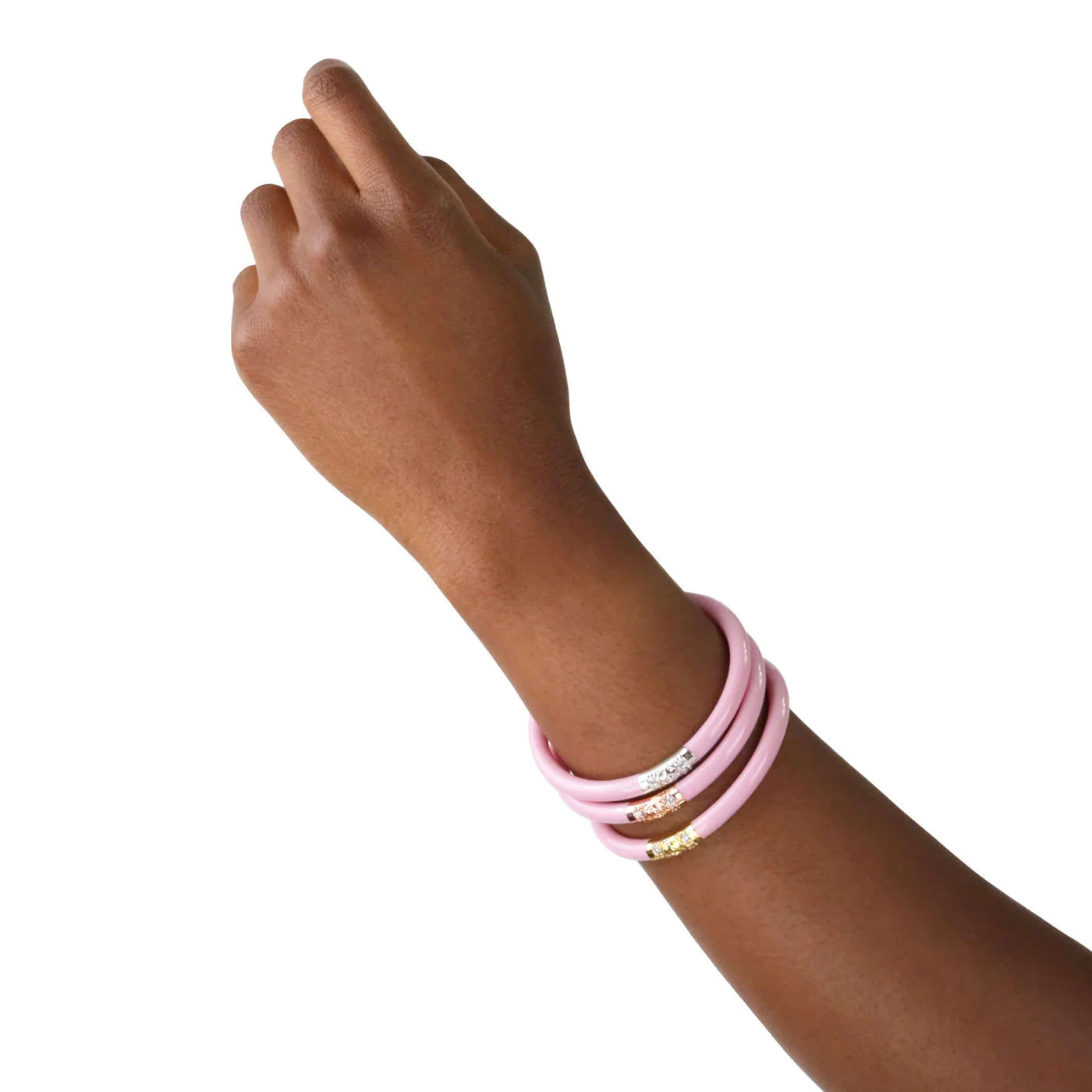 BuDhaGirl Three Kings All Weather Bangles Pink