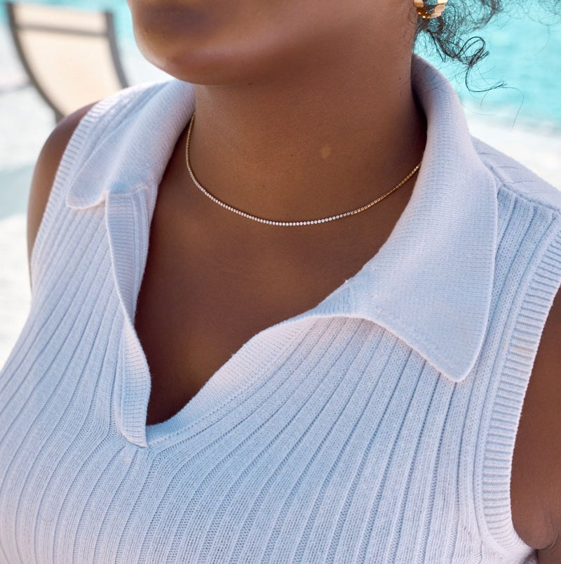 Nikki Smith Designs Micro Tennis Necklace