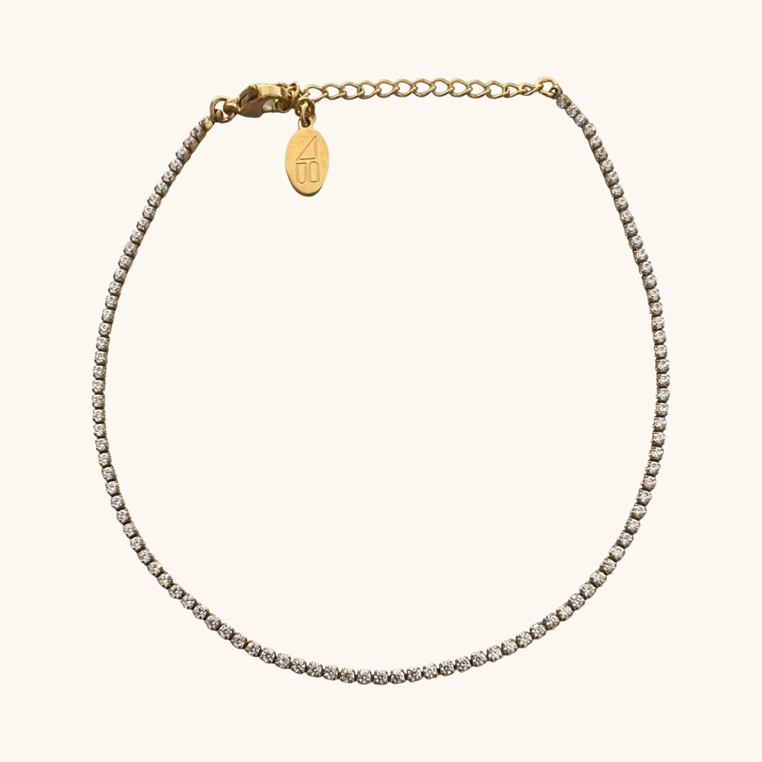 Nikki Smith Designs Gold Micro Tennis Bracelet - Waterproof