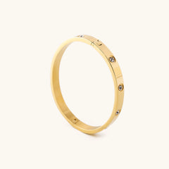 Nikki Smith Corinne Gold Bangle Bracelet