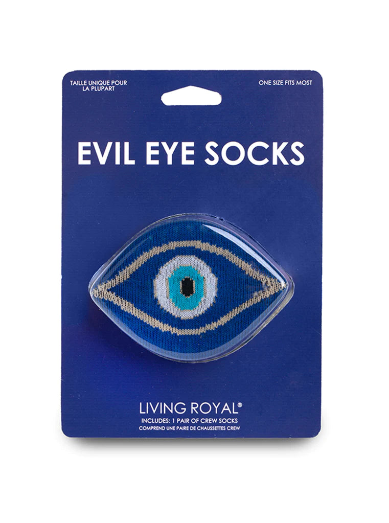Living Royal Evil Eye 3D Crew Socks